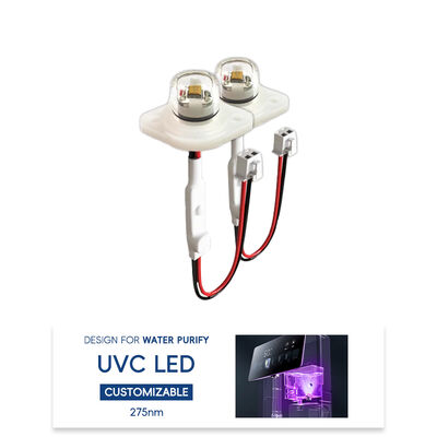 높은 효율성 ECO 가격 UV UV-C DC12V UVC 275nm LED 모듈 0.5W 40mA IP68 DC24V 물 공기 정화 6-10mW