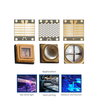 3838시리즈 의료 타닝 광도 측정기 가열 및 코팅 광감각 340nm 350nm 사용자 정의 1w 시리즈 UVB COB LED 칩