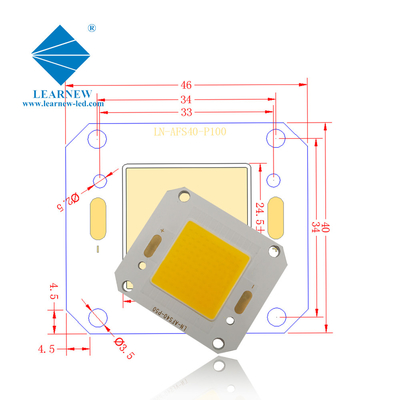 40X46MM 크기 Cob LED 칩 4046 5500k 디자인 홍수 빛 100w에 이상적입니다