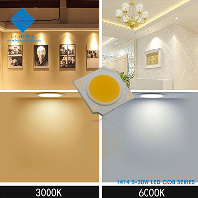 1414 시리즈 COB LED 칩 3W 5W 9W 15W 2700K 6500K 120-140lm/W R11mm LED 스포트라이트