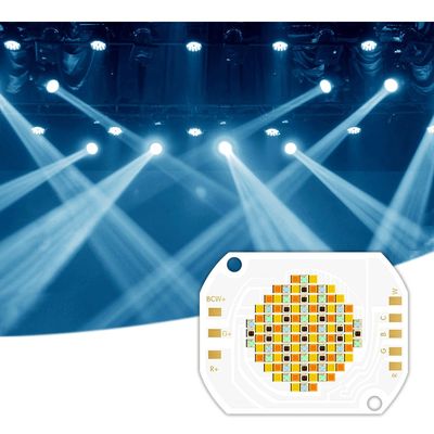 350W RGBWW 5 in 1 컬러 COB LED 칩, 45-48V 입력 전압 및 120° 시야각, 사진 조명용