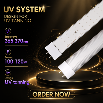 LEARNEW 피부 치료 스펙트럼 검출 및 형광 반응을위한 고 전력 100W -120W 365-370nm UV LED